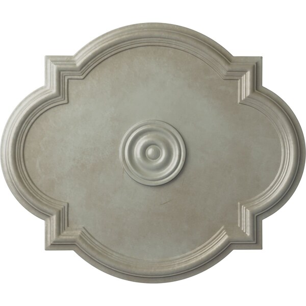 Ekena Millwork Waltz Ceiling Medallion (Fits Canopies up to 5 1/4"), 24"W x 20 1/2"H x 1 1/8"P, Flash Gold CM24WAFLS - main